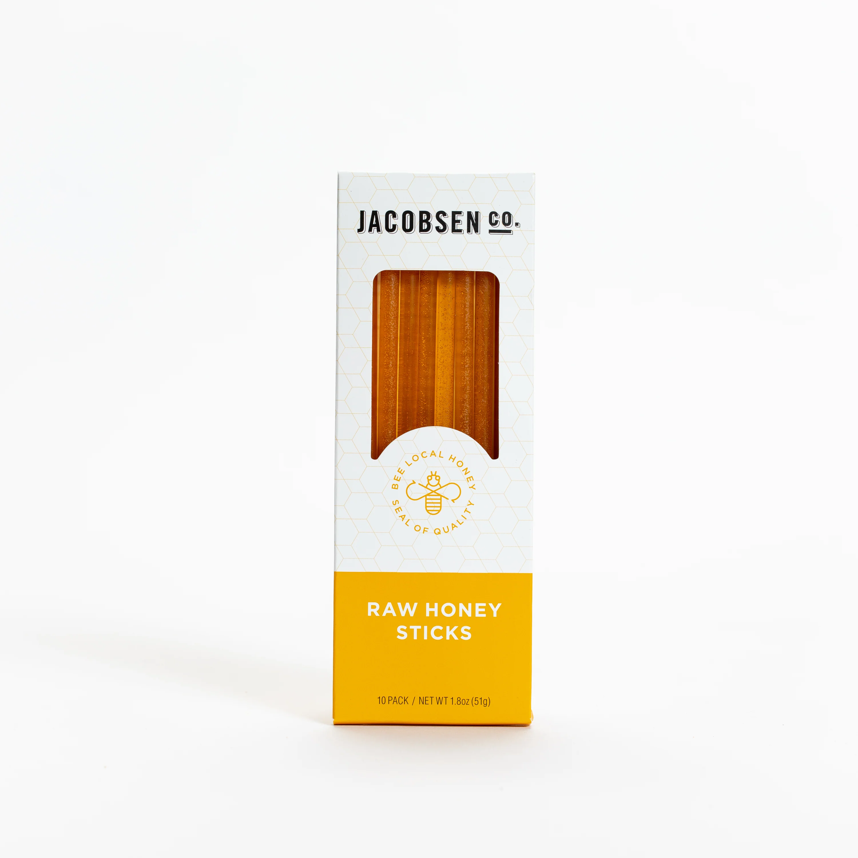 Jacobsen Co. Raw Honey Sticks 10-Pack