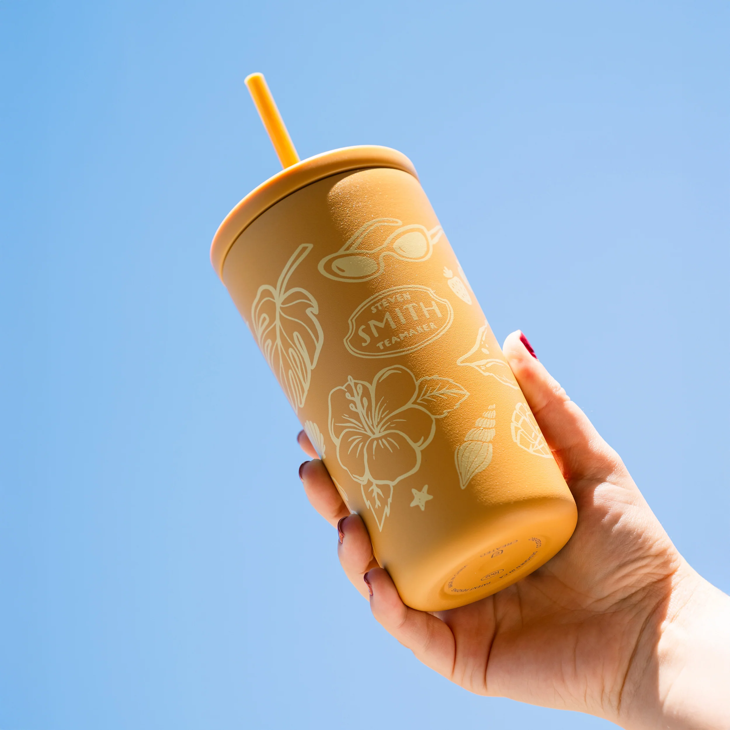 Sunny Sips Cold Cup Straw Tumbler - Image 4
