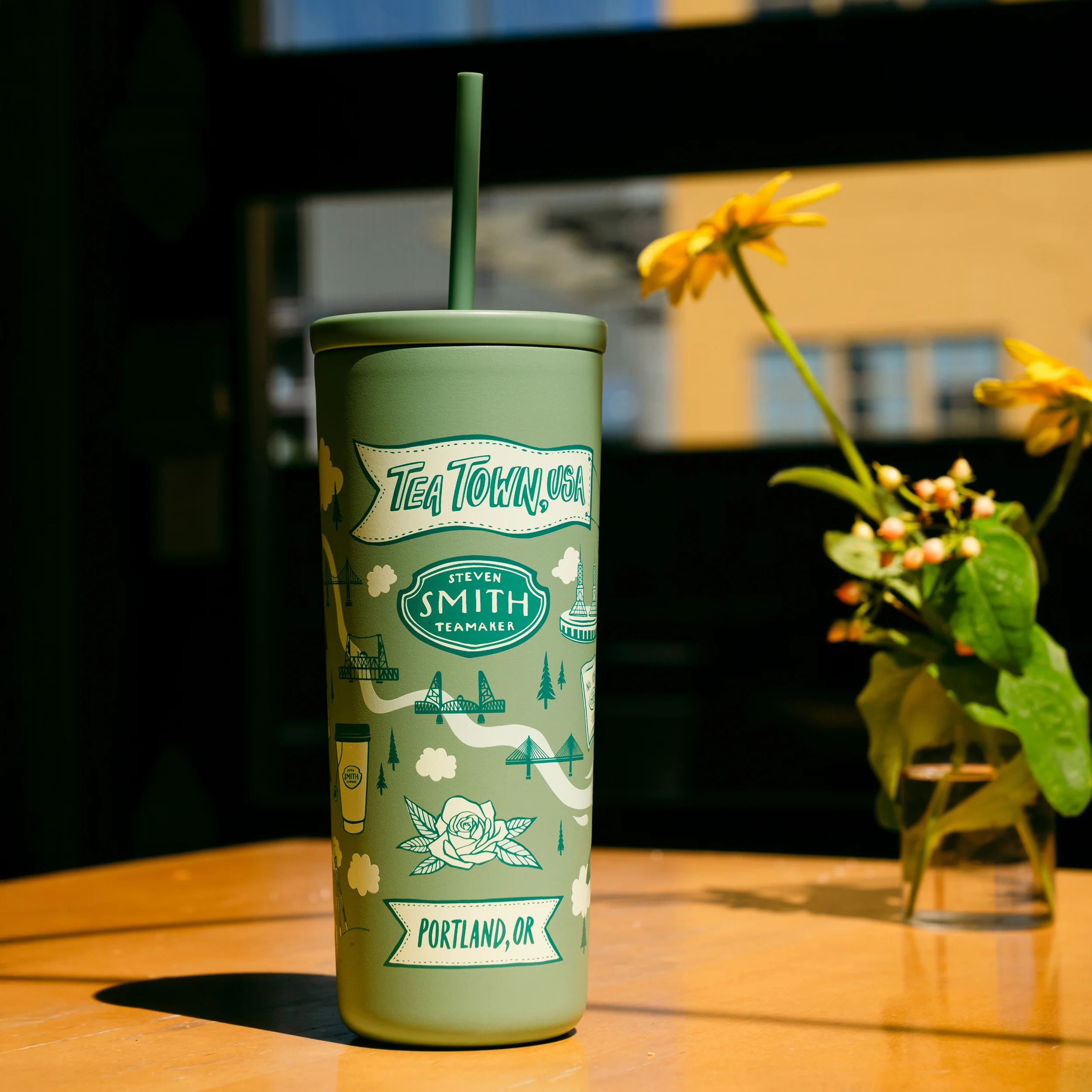Tea Town USA Straw Tumbler - Image 4
