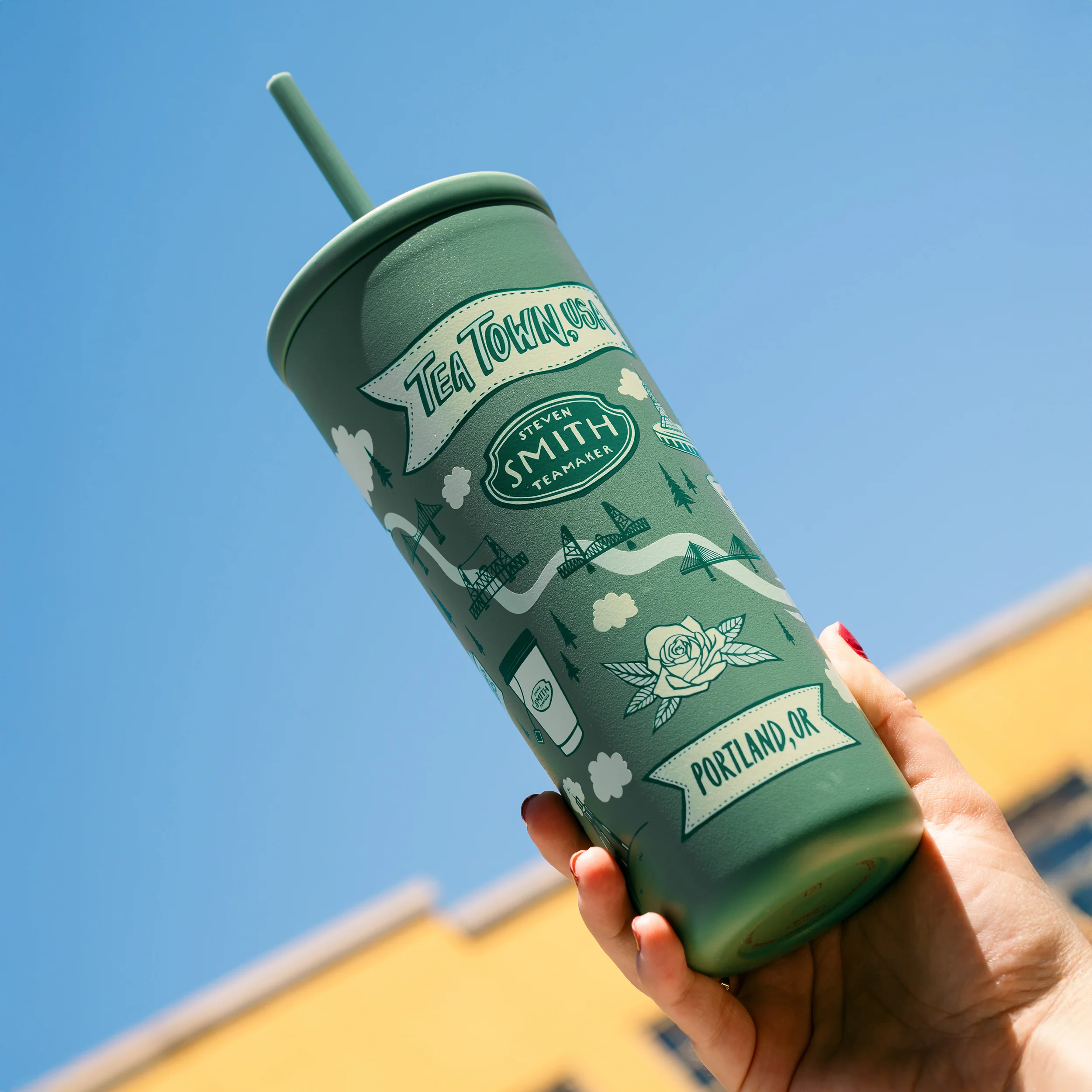 Tea Town USA Straw Tumbler - Image 5